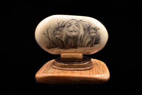 THREE BEARS SCRIMSHAW